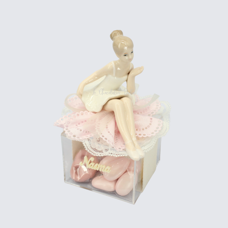 Personalized acrylic name ceramic ballerina box