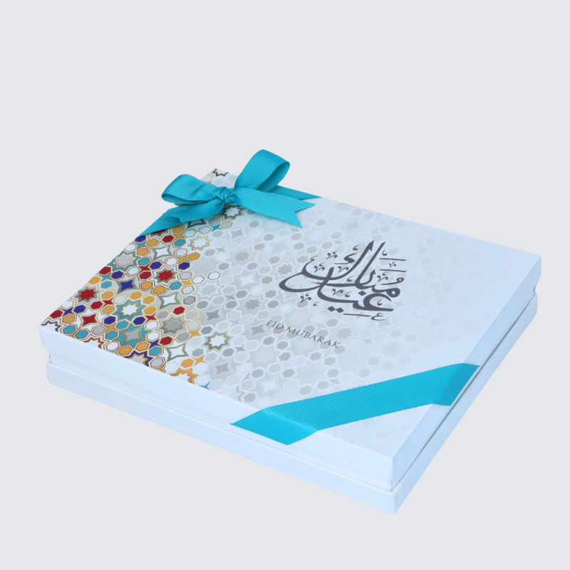 Eid mubarak 2-layer chocolate 20-piece hard box