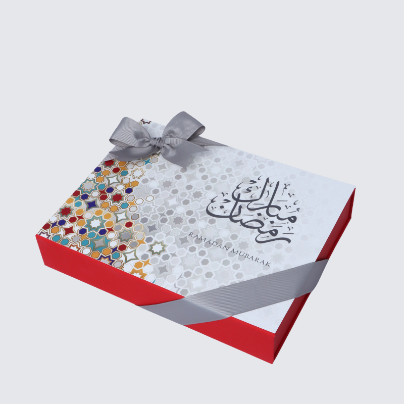 Ramadan mubarak designed chocolate magnetic box