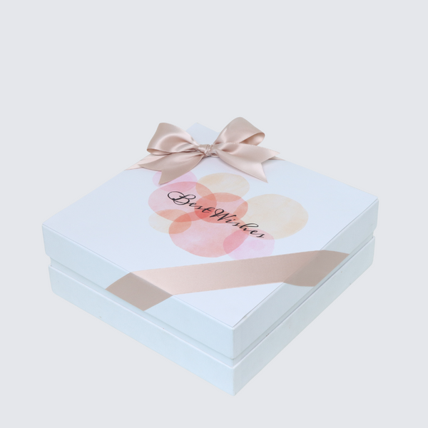 Best wishes circle designed premium chocolate hard box