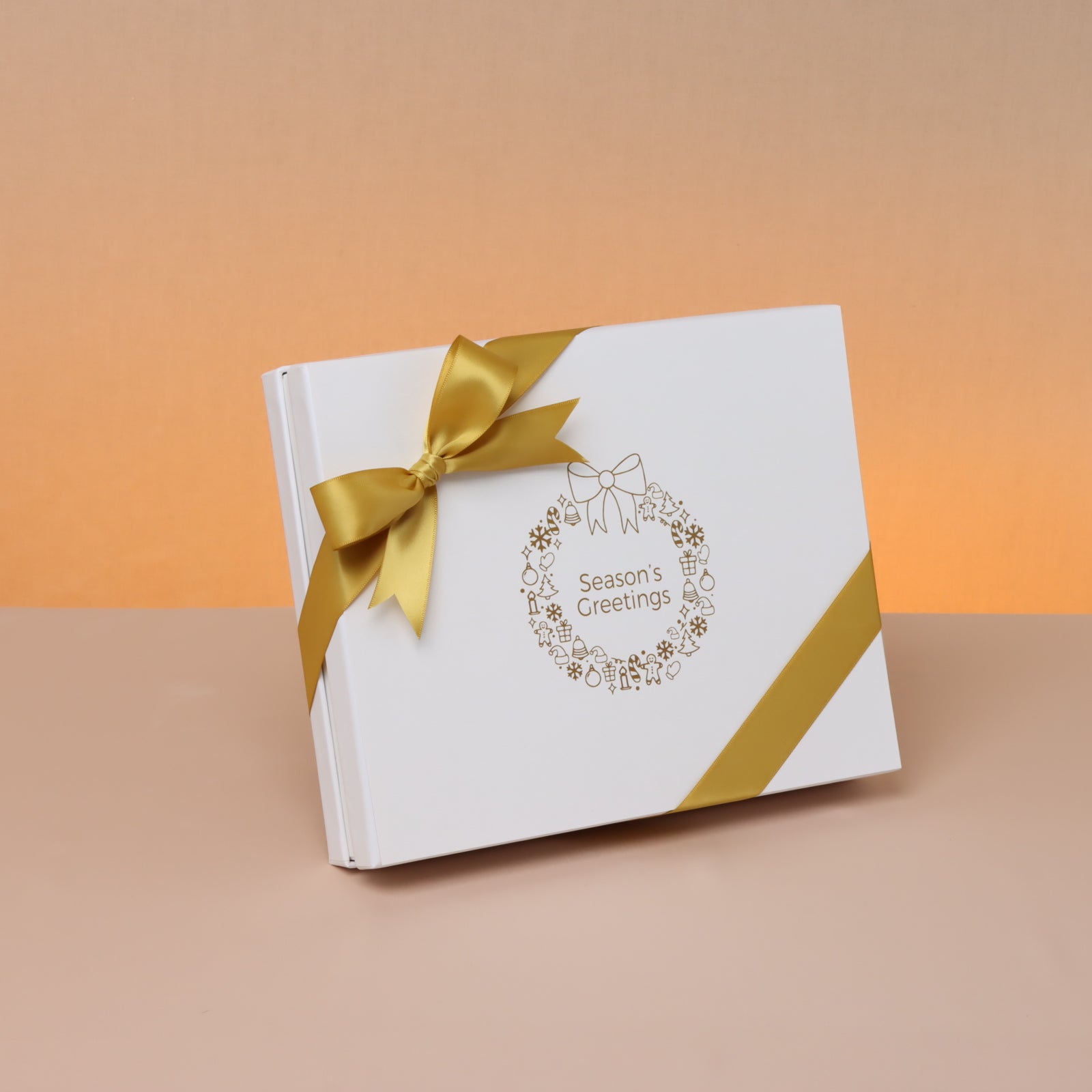 Season's greeting designed premium chocolate 20 piece hard box