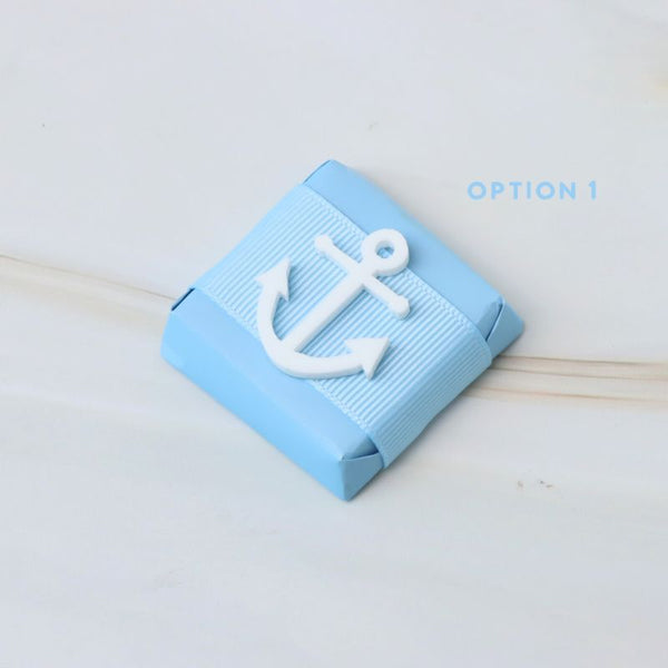 Baby boy nautical anchor acrylic decorated premium chocolate