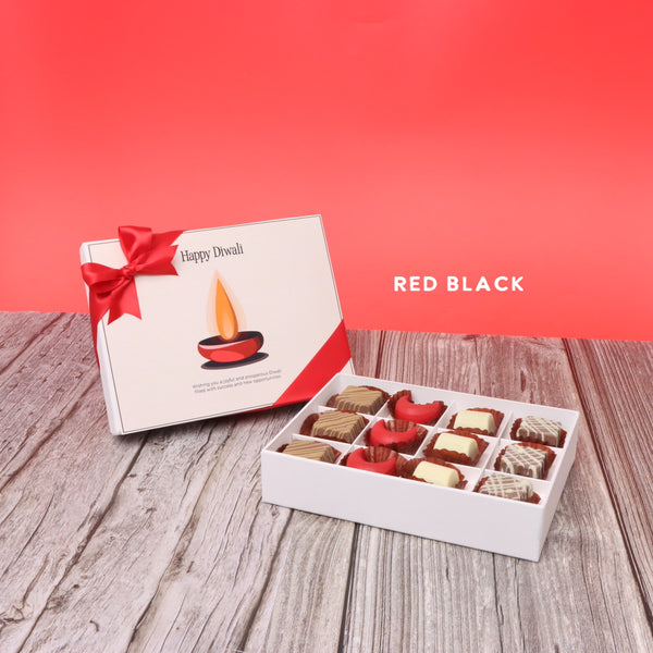 Happy diwali candle designed premium chocolate 12P hard box