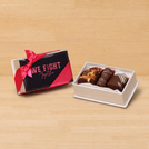 Set of 20 We fight together designed chocolate view top box