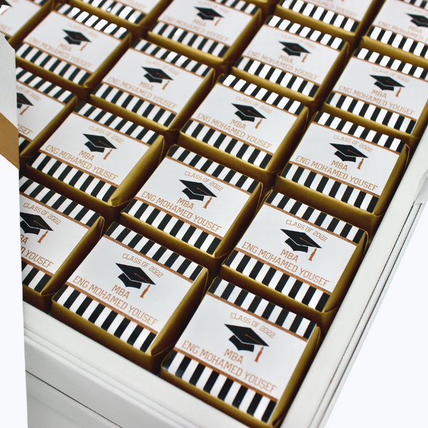 Graduation designed personalized premium chocolate hard box