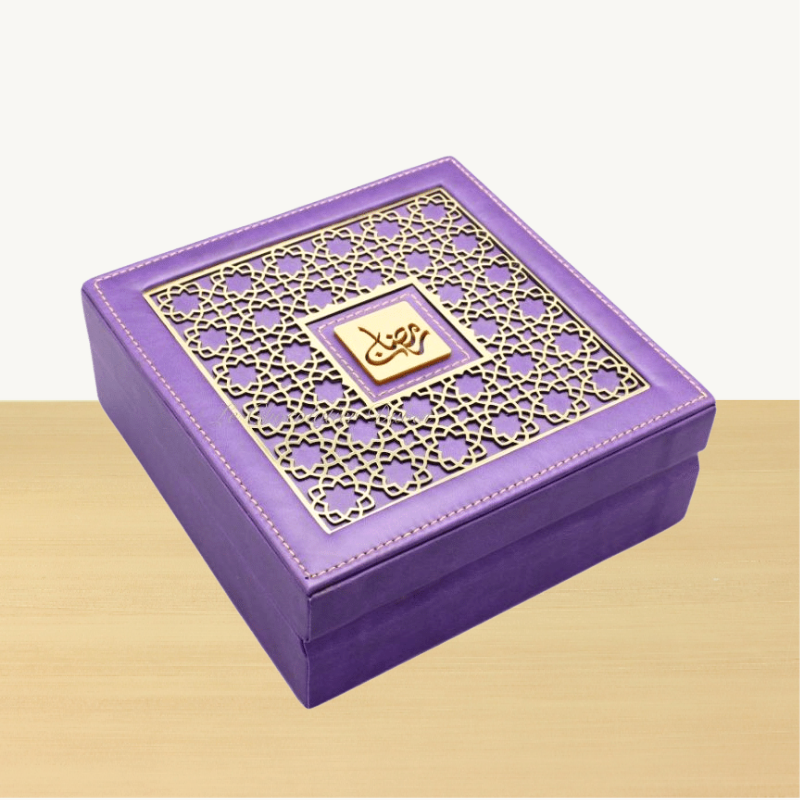 Ramadan acrylic decorated chocolate hard box