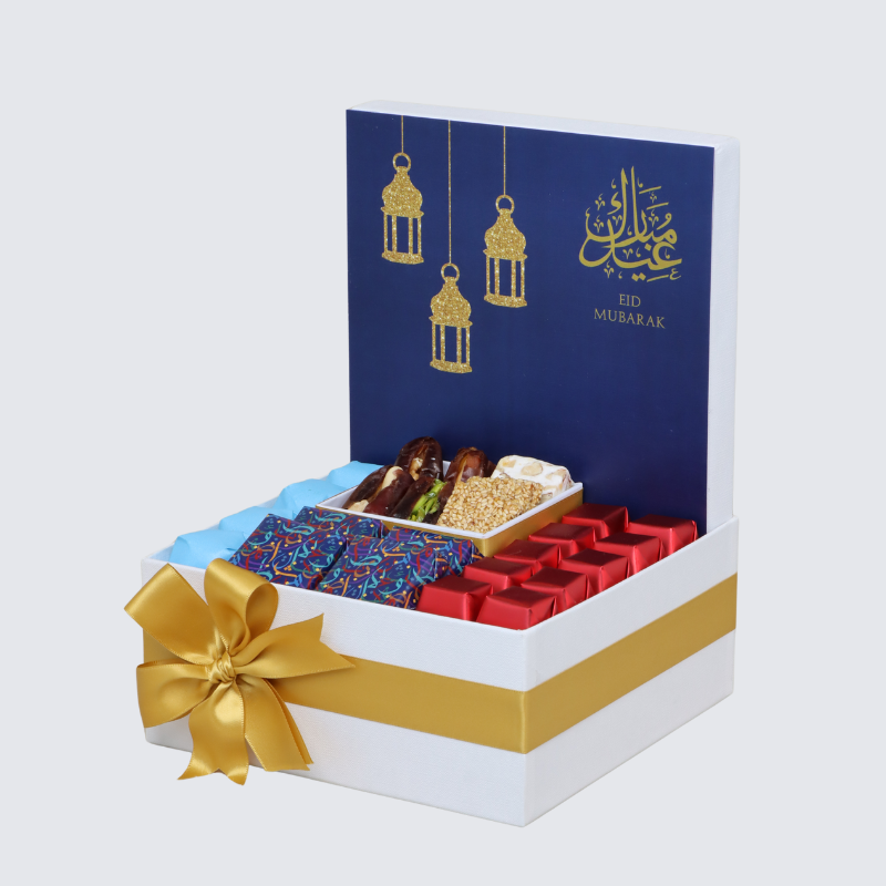 Eid Mubarak Designed Chocolate & Sweets Medium Hamper