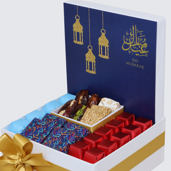 Eid mubarak designed chocolate & sweets medium hamper