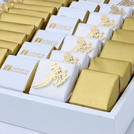 Corporate branded premium chocolate leather medium tray