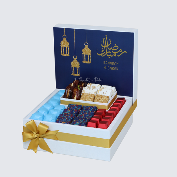Ramadan mubarak designed chocolate & sweets large hamper