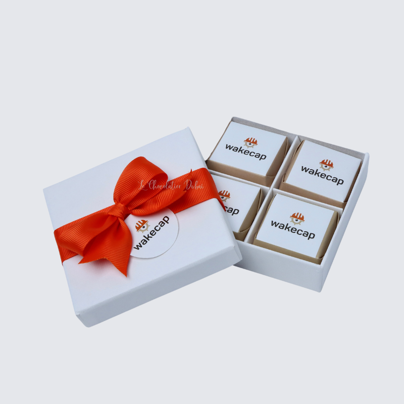 BRANDED CORPORATE CHOCOLATE 4-PIECE HARD BOX