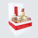 Christmas decorated chocolate & sweets extra large hamper