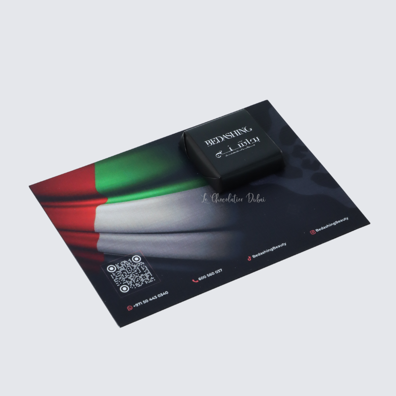 National day corporate chocolate card