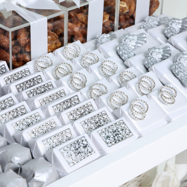 Luxury bridal decorated chocolate & sweets 2- layer tray