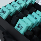 Corporate branded chocolate extra hamper with textured customized backdrop