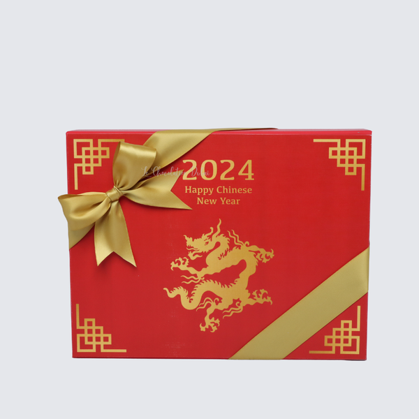 Chinese new year designed premium chocolate magnetic box