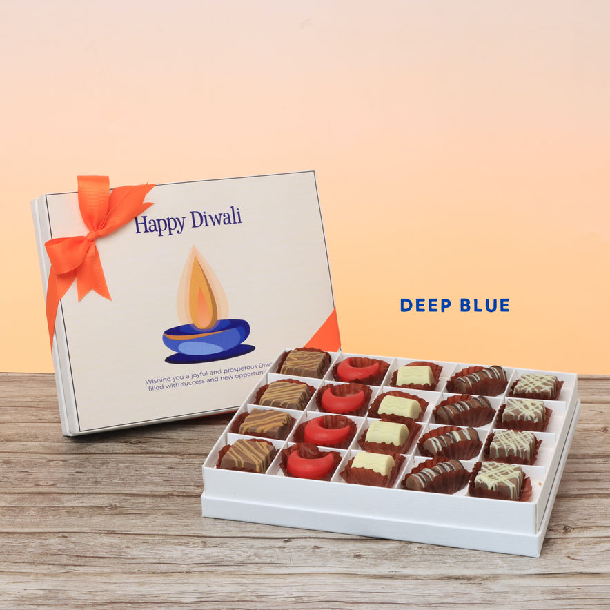 Happy diwali candle designed premium chocolate 20P hard box