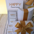 Happy anniversary designed premium chocolate & sweets large hamper