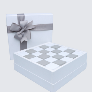 Chequered silver designed chocolate h...