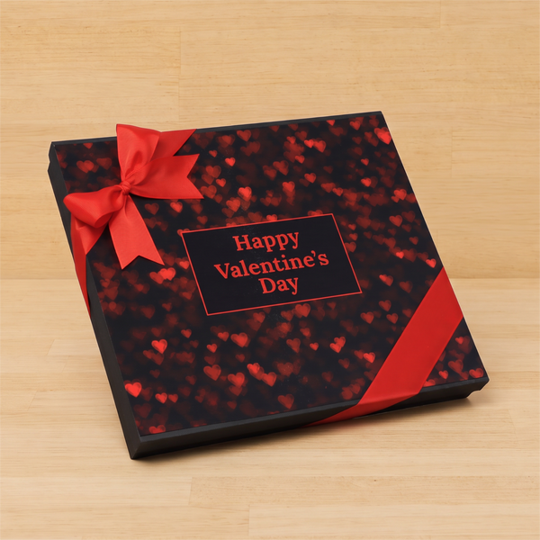 Happy Valentine's Day heart designed premium chocolate 42P hard box