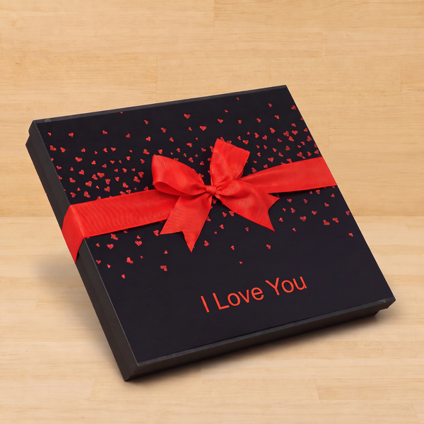 I Love You tiny hearts designed 42P premium chocolate gift box