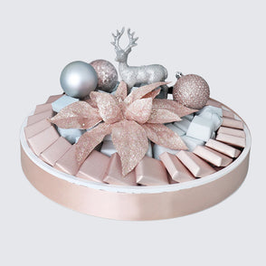 Christmas decorated chocolate leather...