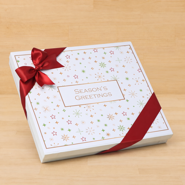 Premium Season's greetings Stars designed premium chocolate 42P hard box