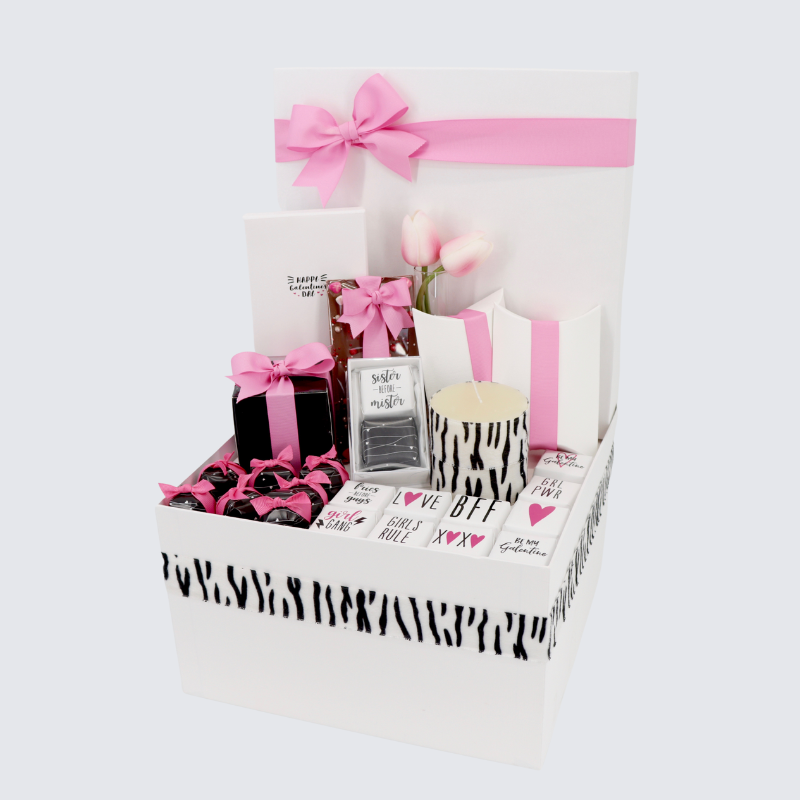 BFF VALENTINE'S DESIGNED CHOCOLATE & SWEETS LARGE HAMPER