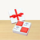 Set of 15 Corporate valentine's chocolate 4piece hard box