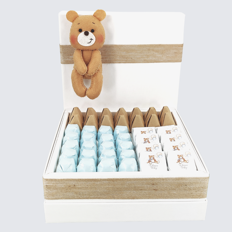 BABY BOY TEDDY DESIGNED CHOCOLATE LARGE HAMPER