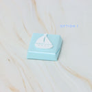 Baby boy nautical boat acrylic decorated premium chocolate