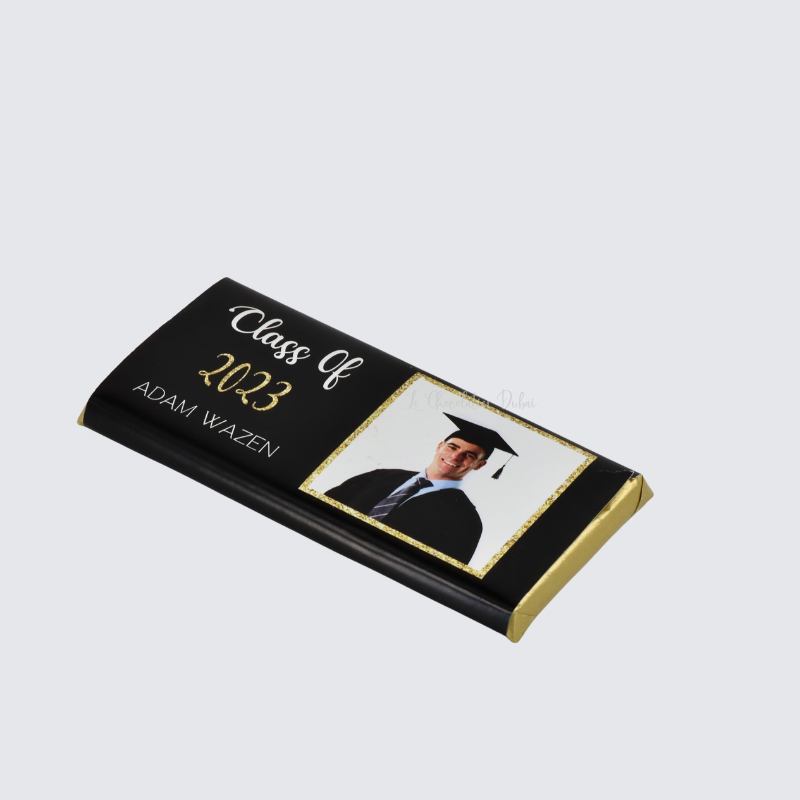 Personalized graduation block chocolate