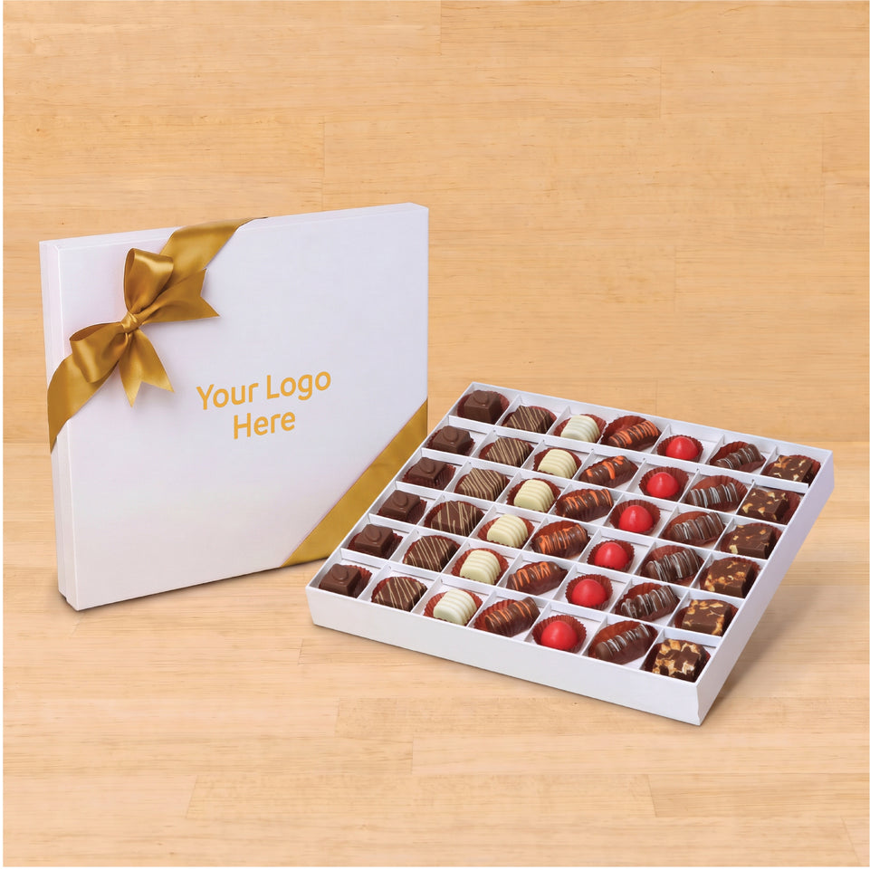 Corporate customized premium chocolate 42P hard box