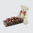 Hot air balloon stars chocolate baby girl wood stand