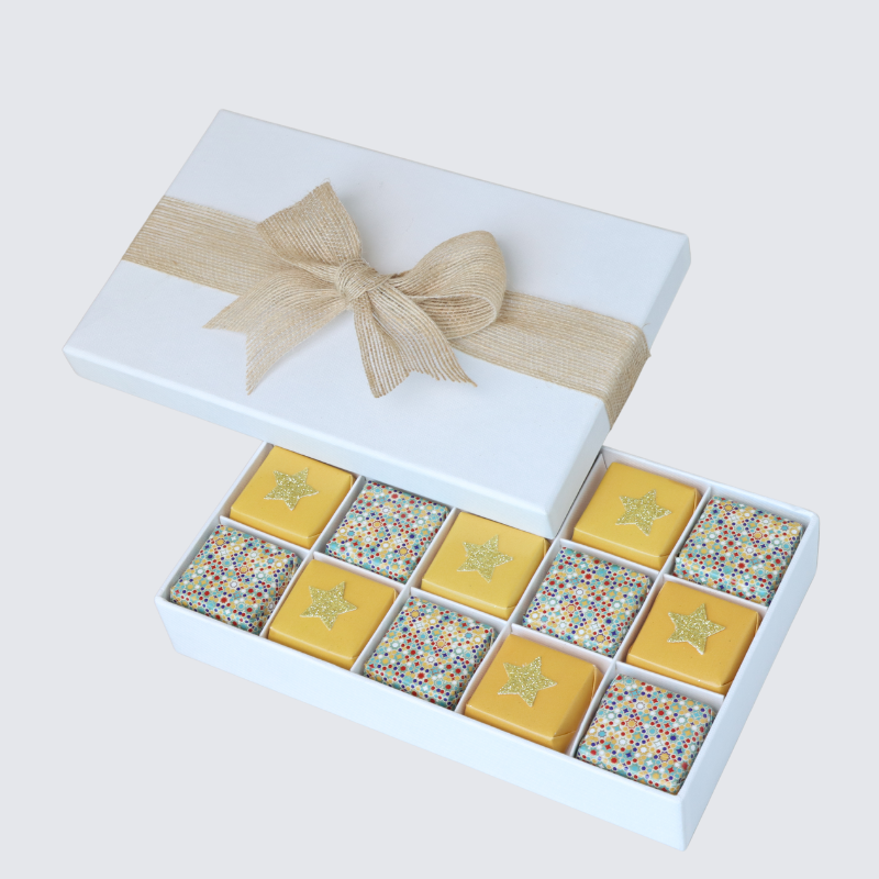 Ramadan eid designed premium chocolate 15-piece hard box