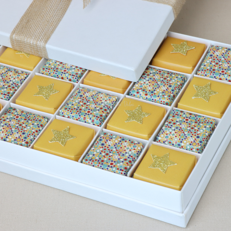 Ramadan eid designed chocolate 20 -piece hard box