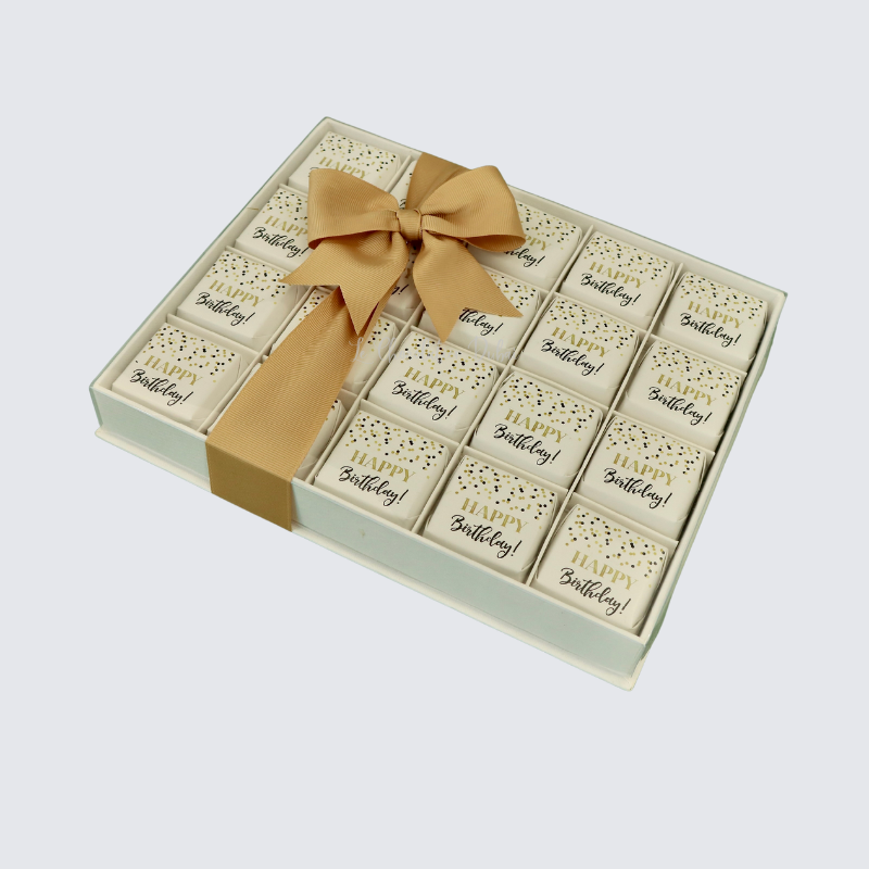 LUXURY HAPPY BIRTHDAY CHOCOLATE TOP VIEW BOX