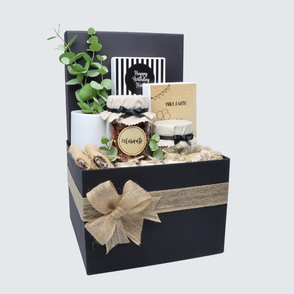 Rustic happy birthday designed chocol...