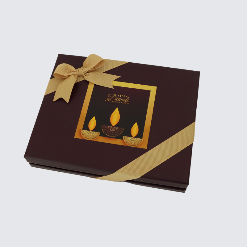 Diwali designed chocolate printed hard box