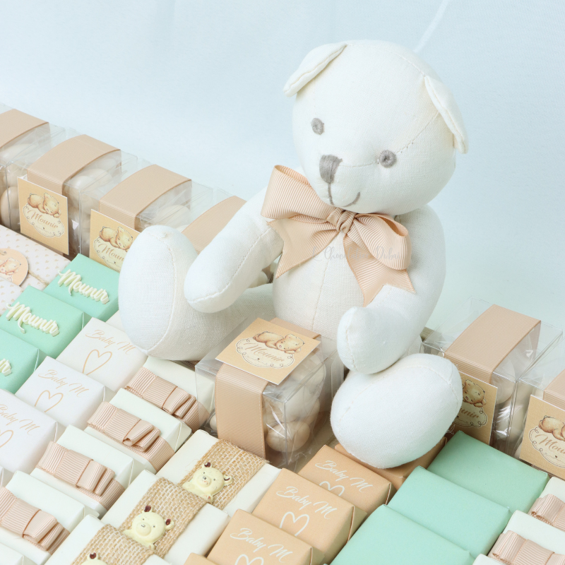 Baby decorated premium chocolate large leather tray