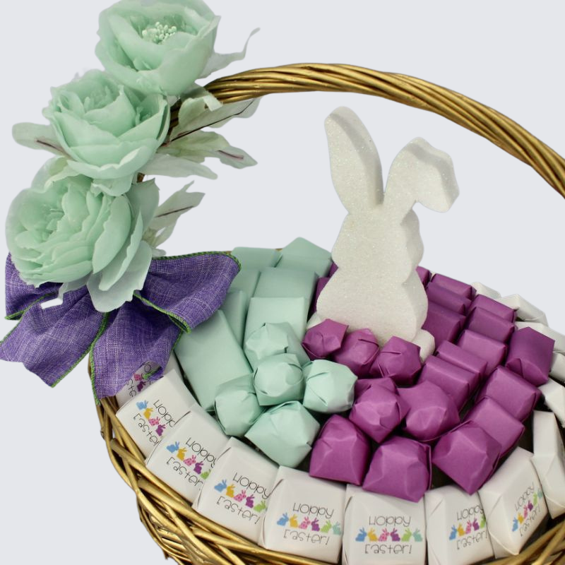 Easter rabbit designed chocolate large basket