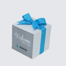 Set of 20 Corporate customized premium chocolate soft cube box