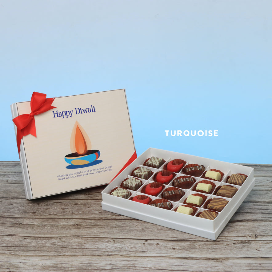Happy diwali candle designed premium chocolate 20P hard box