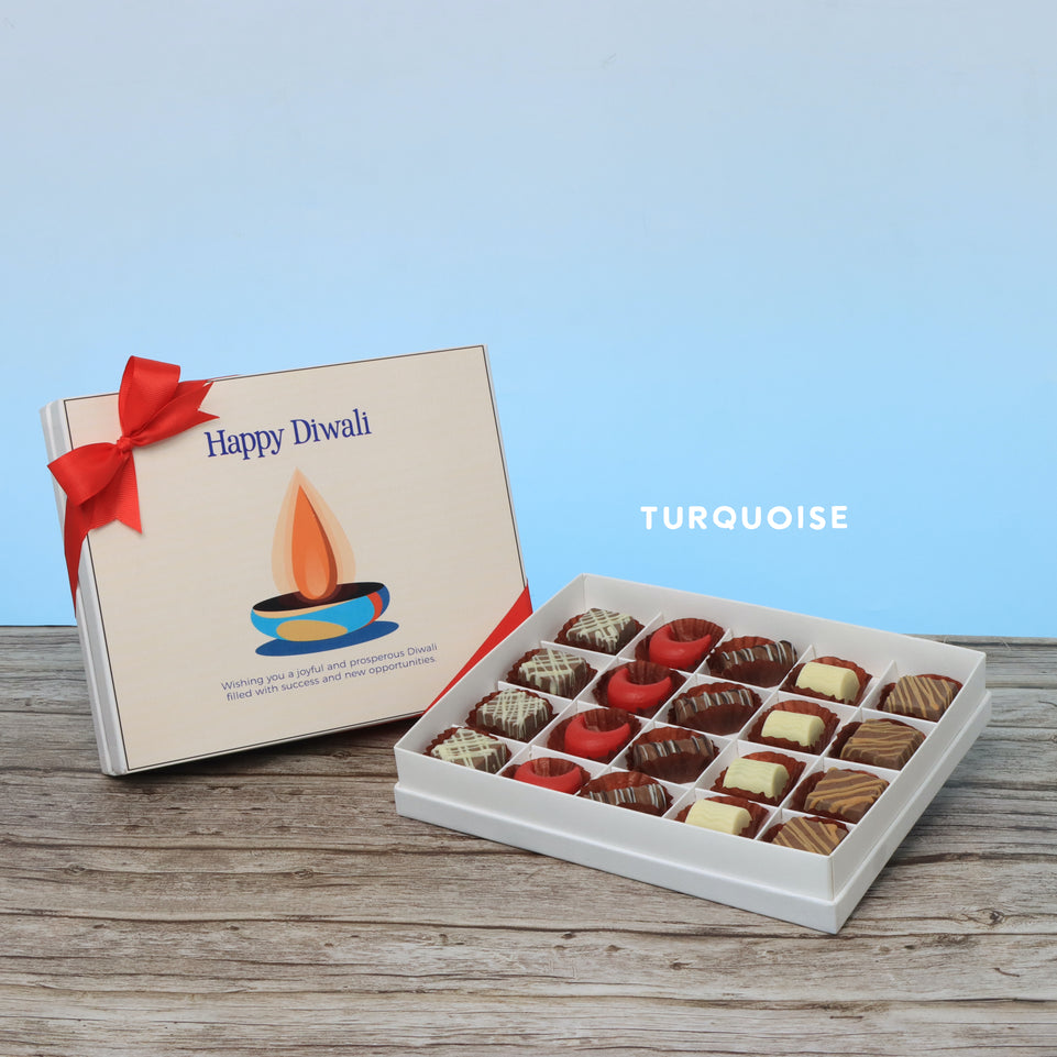 Happy diwali candle designed premium chocolate 20P hard box