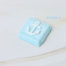 Baby boy nautical anchor acrylic decorated premium chocolate