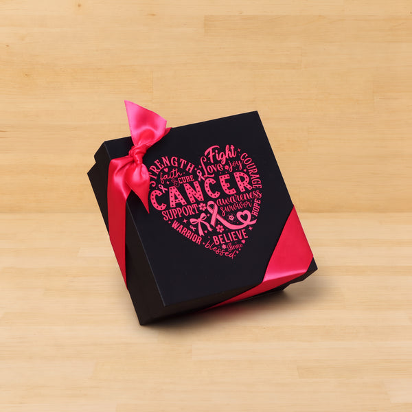 Set of 15 Cancer support awareness designed premium chocolate 4 piece hard box