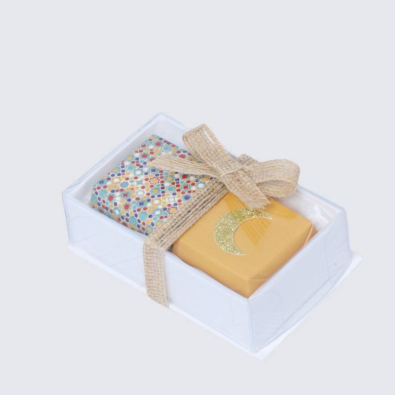 Ramadan eid designed chocolate 2-piece view top box