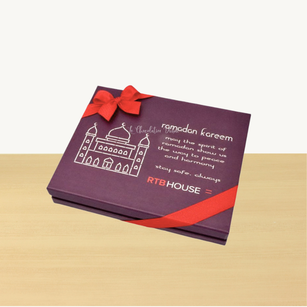 Corporate branded chocolate printed hard box