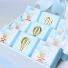 Baby boy air balloon theme chocolate & sweets extra large hamper