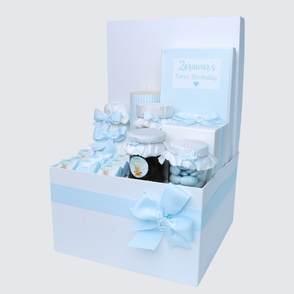 Baby boy air balloon theme chocolate ...